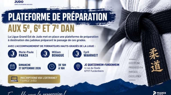 Plateforme de préparation aux 5ème, 6ème et 7ème Dan
